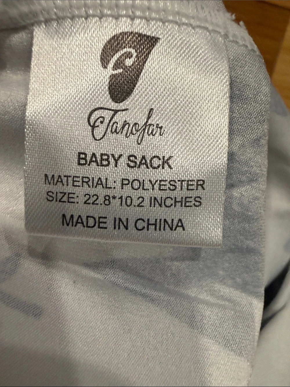 NWOT Tanofar baby bears and trees cocoon sack size newborn .